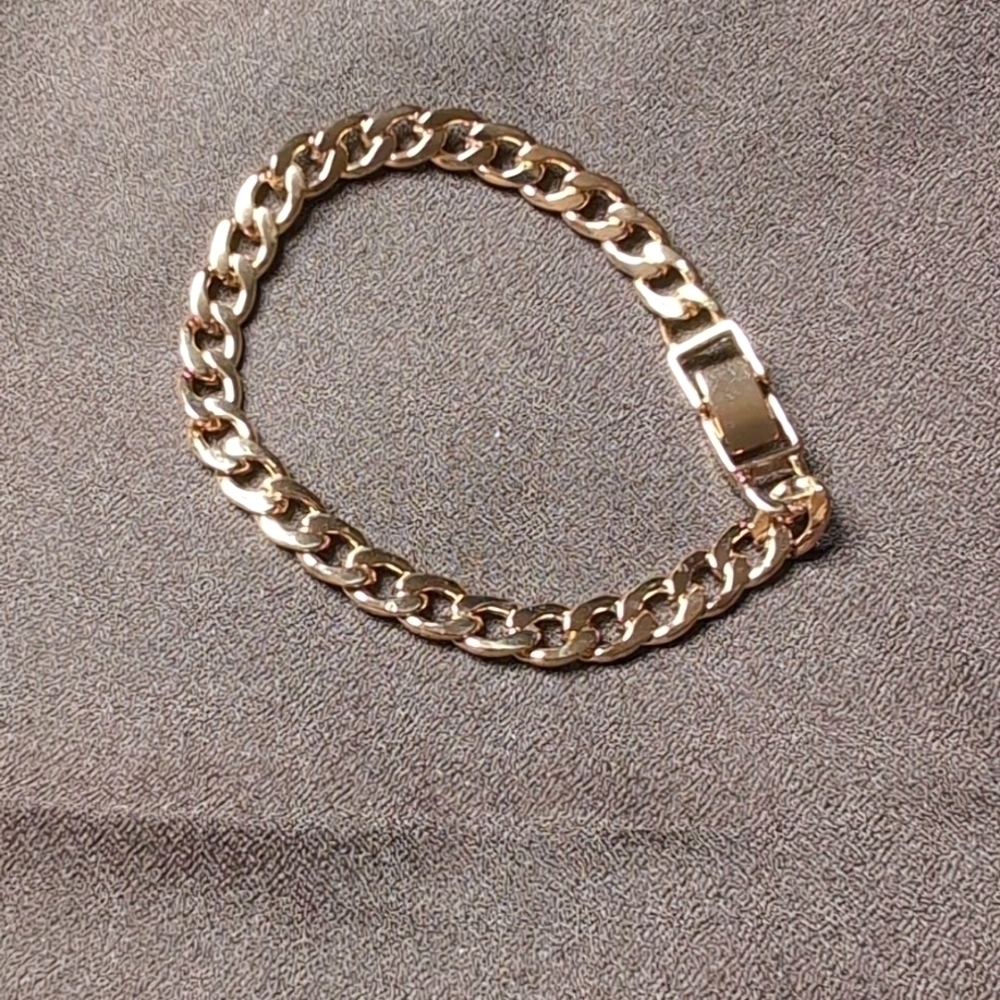 Chunky Gold Chain Bracelet, Thick Large Oval Link Bracelet, Bold Modern Feminine